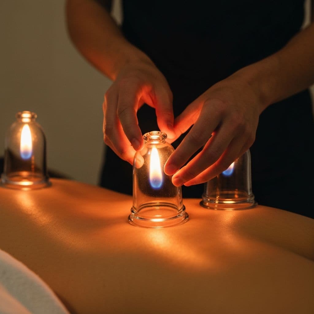 Traditional fire cupping therapy
